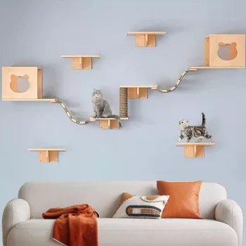 Build a Wall-Mounted Cat Nest + Climbing Frame (Scratcher)